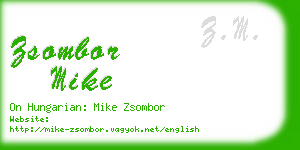 zsombor mike business card